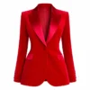 Shop The Kelly Clarkson Show Red Velvet Blazer