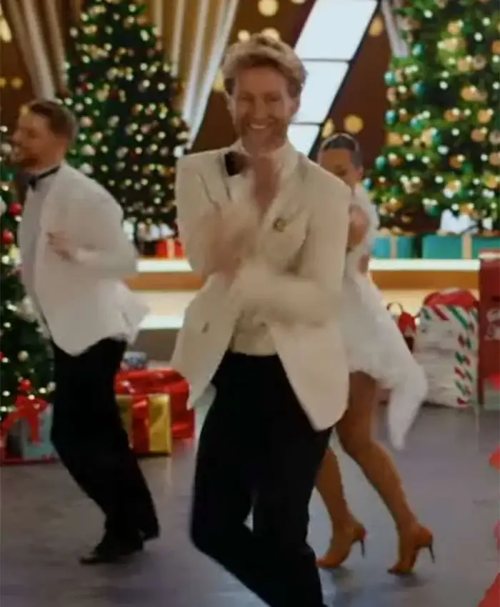 Shop Trent Whiddon Christmas in the Ballroom White Blazer