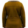 Shop Womens Brown Suede Sherpa Jacket