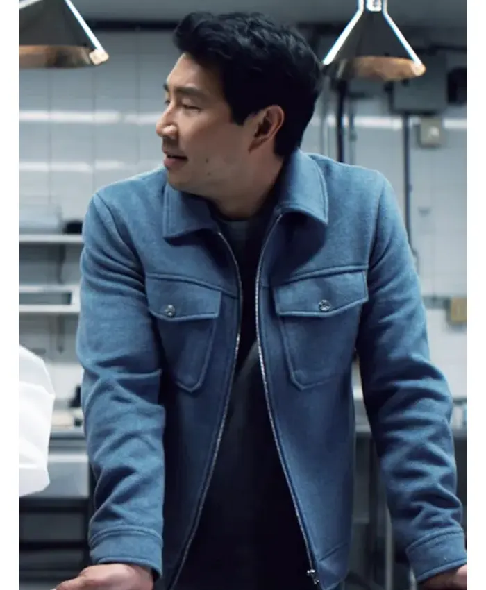 Simu Liu The Copenhagen Test S01 Blue Jacket
