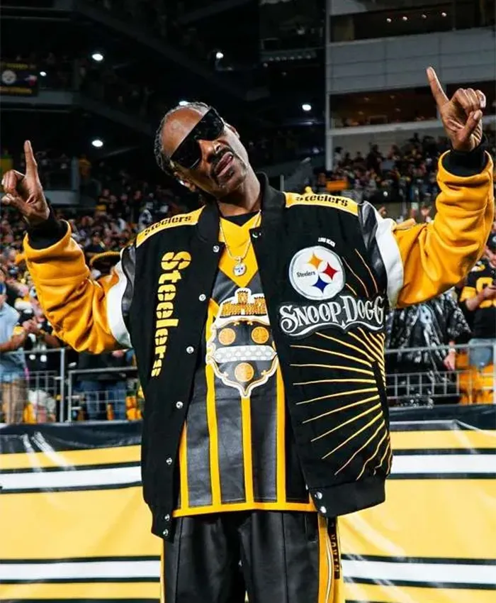 Snoop Dogg Steelers Varsity Jacket