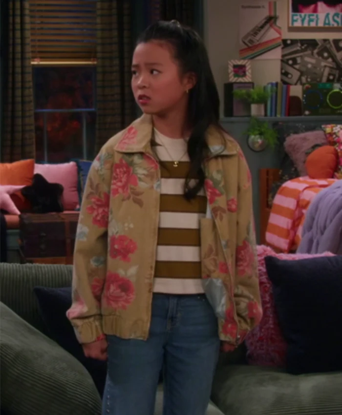 Sophie Vampirina Teenage S01 Floral Bomber Jacket