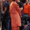 Spike Lee New York Knicks 2025 Striped Suit For Sale
