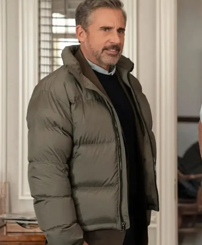 Steve Carell Rooster Puffer Jacket