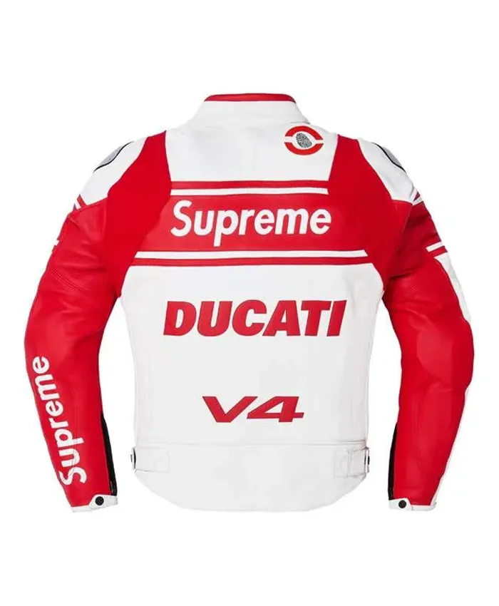 Supreme Motorcycle Racing Leather Jacket For Sale