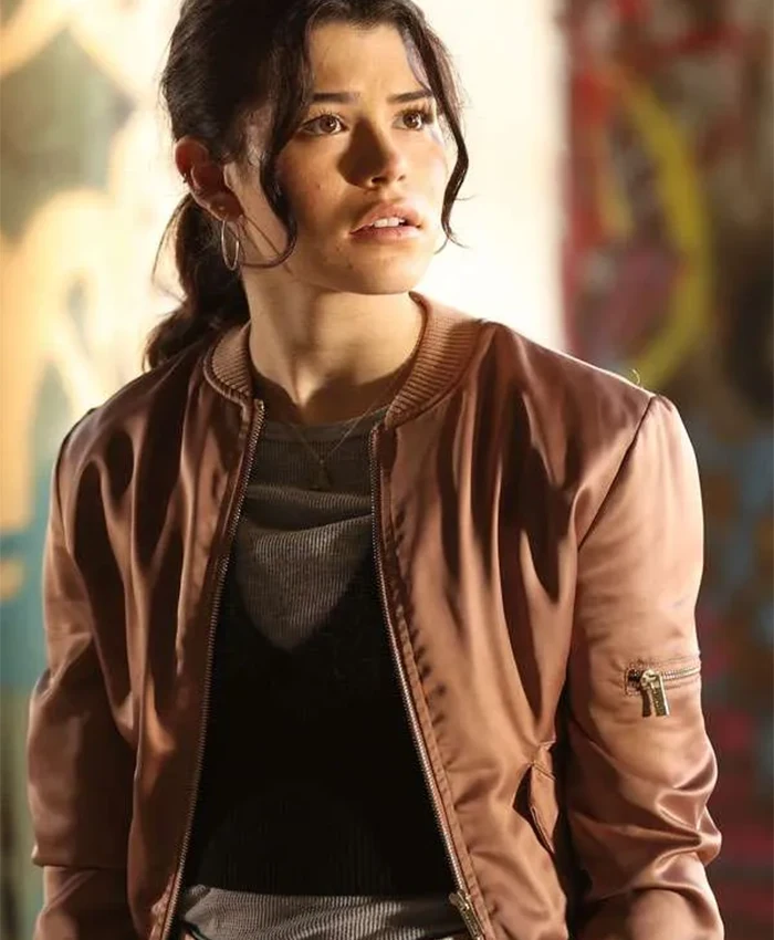 Tamara Colins The Rookie Satin Bomber Jacket