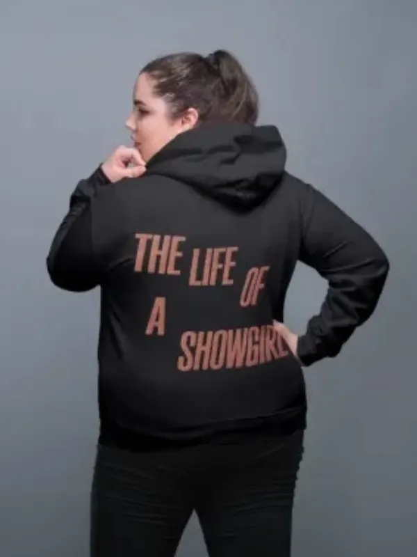 Taylor Swift The Life of a Showgirl The Fate of Ophelia Heart Black Pullover Hoodie