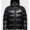 Team Italy Olympics 2026 Black Puffer Jacket