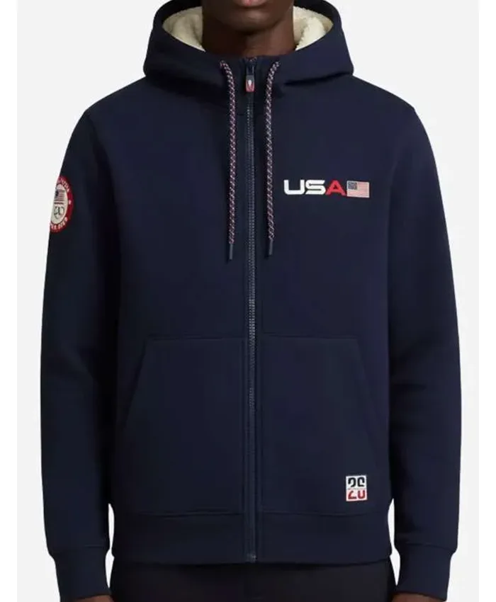 Team USA Olympics 2026 Winter Blue Hoodie For Sale