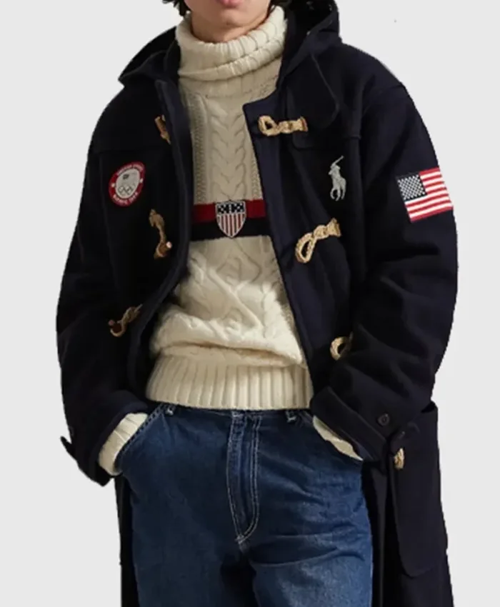 Team USA Winter Olympics 2026 Flagbearer Toggle Coat
