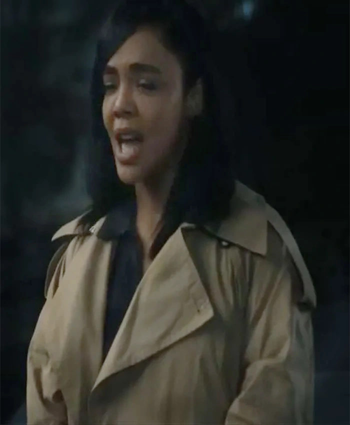 Tessa Thompson His and Hers S01 Beige Coat For Sale