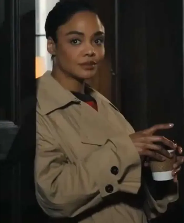 Tessa Thompson His and Hers S01 Beige Coat