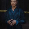 Tessa Thompson His and Hers S01 Black Trench Coat
