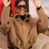 Teyana Taylor The Jennifer Hudson Show Brown Jacket For Sale