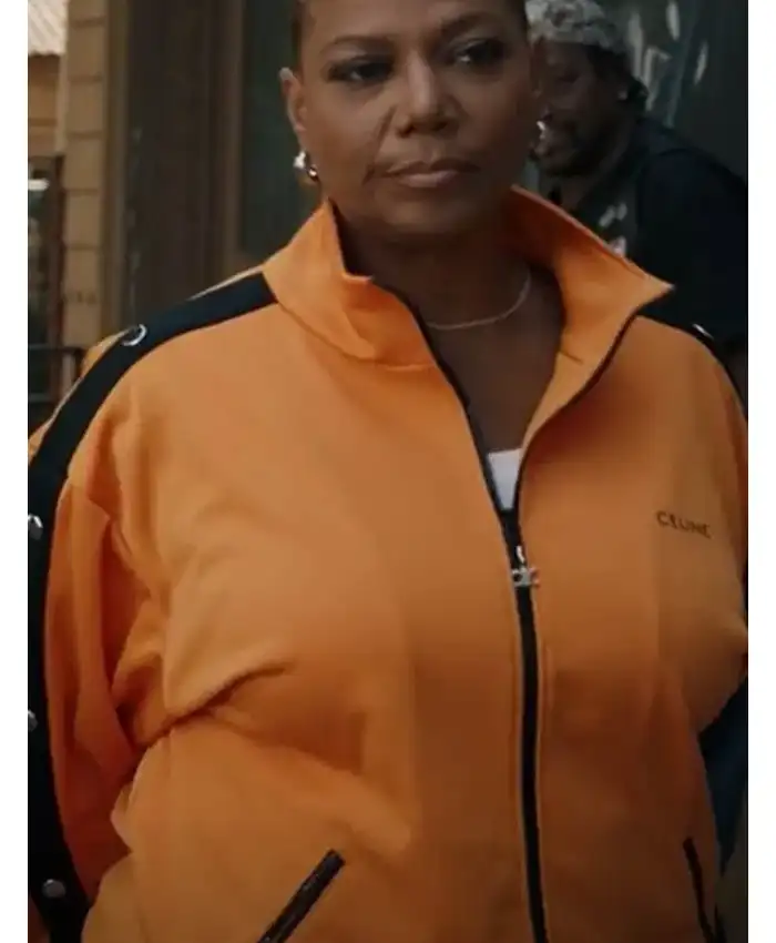 The Equalizer S03 Robyn McCall Orange Tracksuit - Closeup