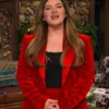 The Kelly Clarkson Show Red Velvet Blazer