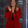 The Kelly Clarkson Show Red Velvet Blazer For Sale