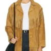 The Real Housewives of Beverly Hills Season 15 TV Series Rachel Zoe Fringe Brown Suede Jacket