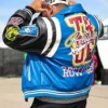 The Rolling Loud Festival Rapper Derrick Milano Blue and Black Varsity Leather Jacket