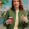 The finite Explorer with Hannah Fry Green Bomber Jacket