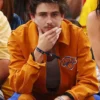 Timothée Chalamet Knicks Game Orange Jacket For Sale