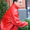 Timothee Chalamet Marty Supreme Premiere Red Jacket For Sale