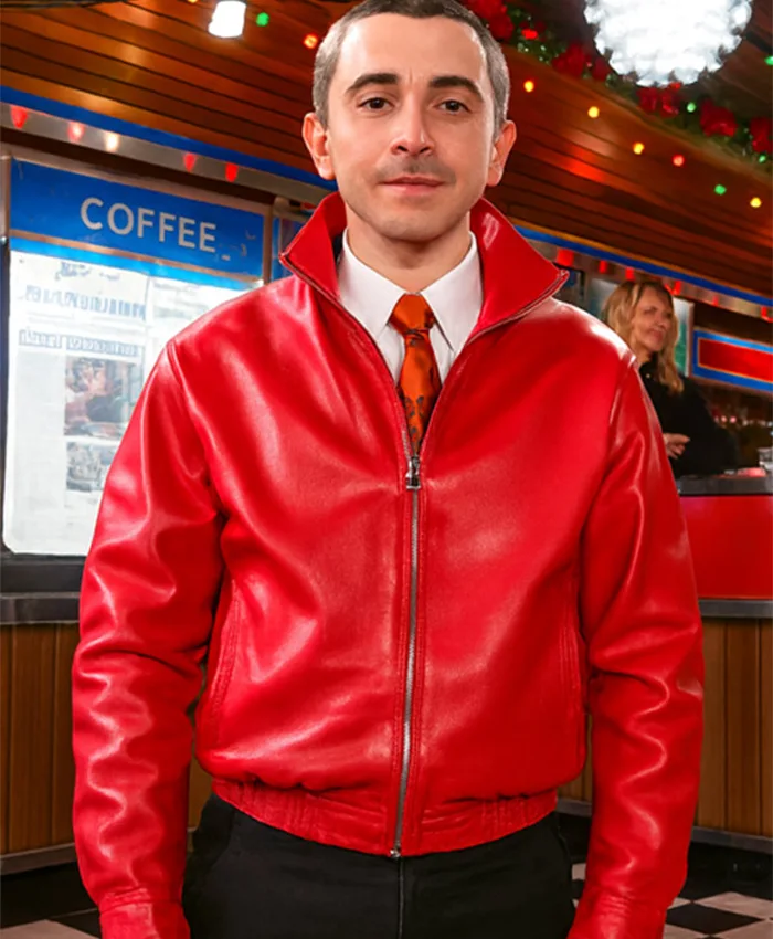 Timothee Chalamet Marty Supreme Premiere Red Jacket