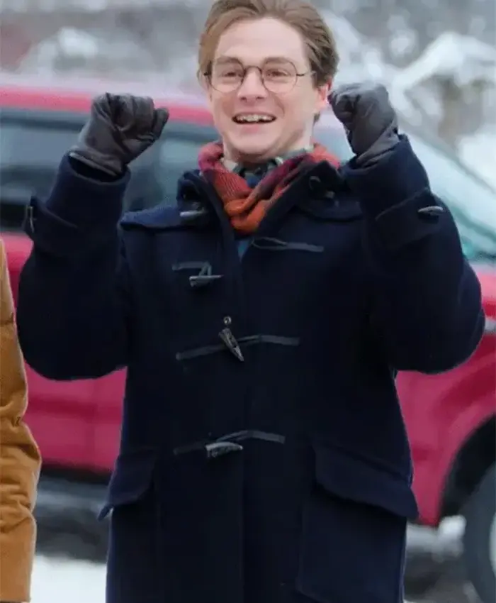 Timothy Innes A Merry Little Ex-Mas Blue Wool Coat