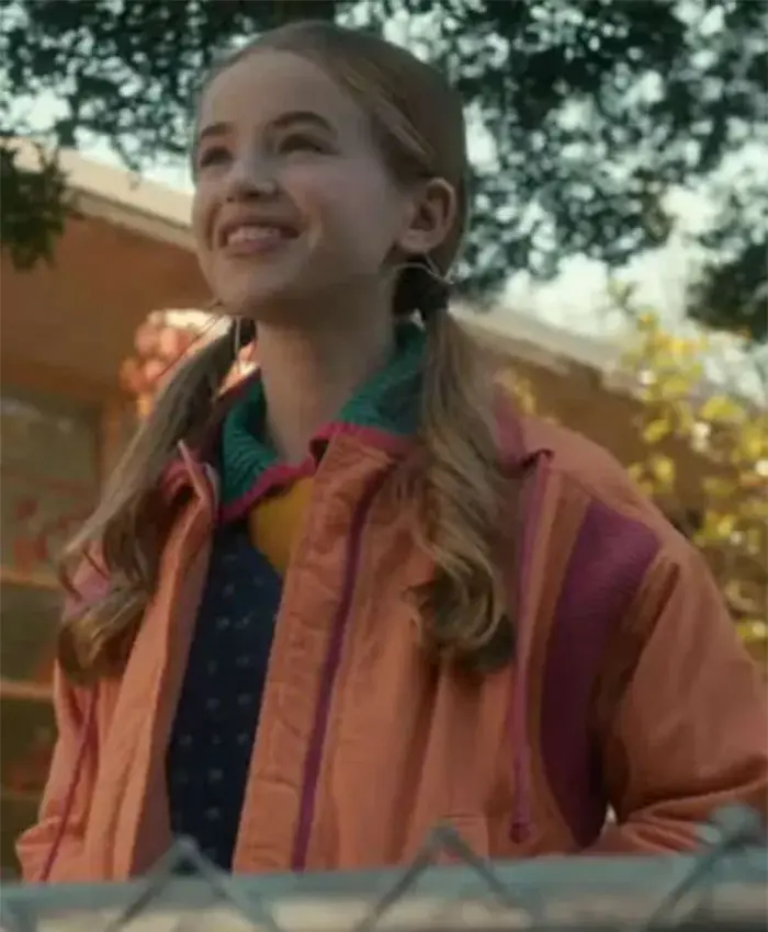 Tinsley Price Stranger Things S05 Orange Jacket For Sale