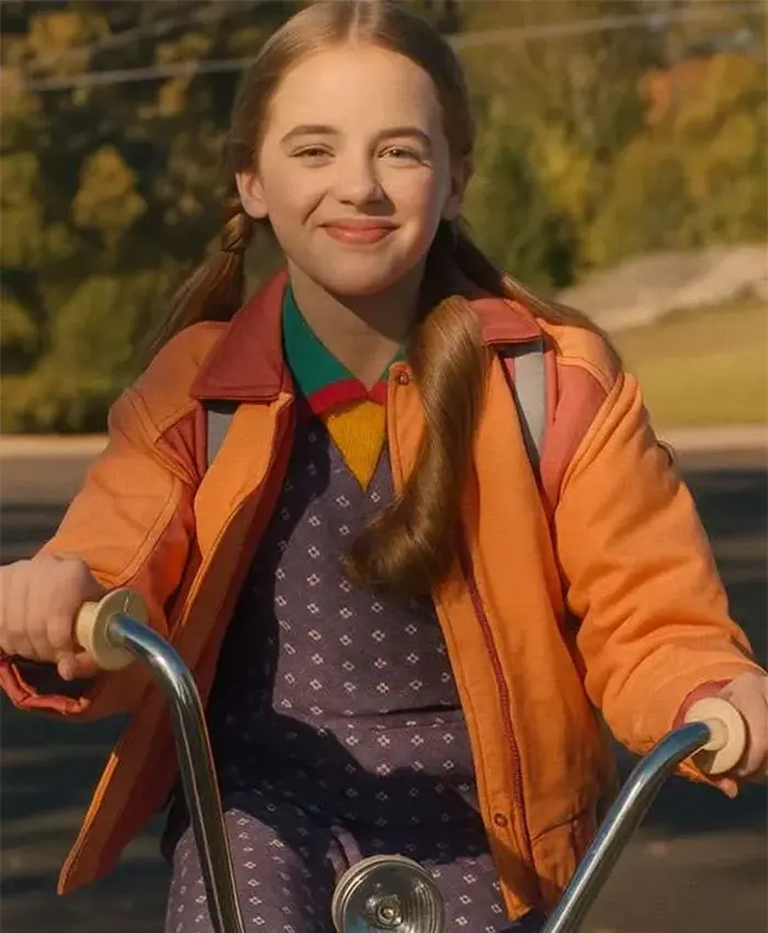 Tinsley Price Stranger Things S05 Orange Jacket