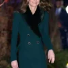 Together At Christmas 2025 Kate Middleton Green Fur Trim Coat