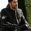 Tom Ellis The Thursday Murder Club Leather Jacket