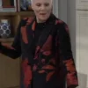 Tracy Quartermaine General Hospital Black Floral Coat
