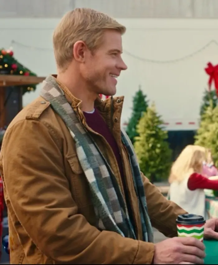 Trevor Donovan Christmas at the Inn Brown Jacket For Sale