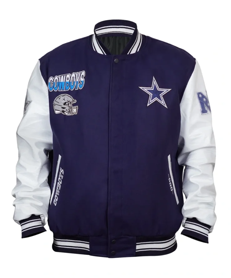Turn It Up Dallas Cowboys Classic Rib Varsity Jacket