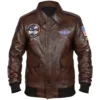 Tuskegee Airmen Brown Leather Jacket