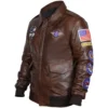 Tuskegee Airmen Brown Leather Jacket For Men and Women