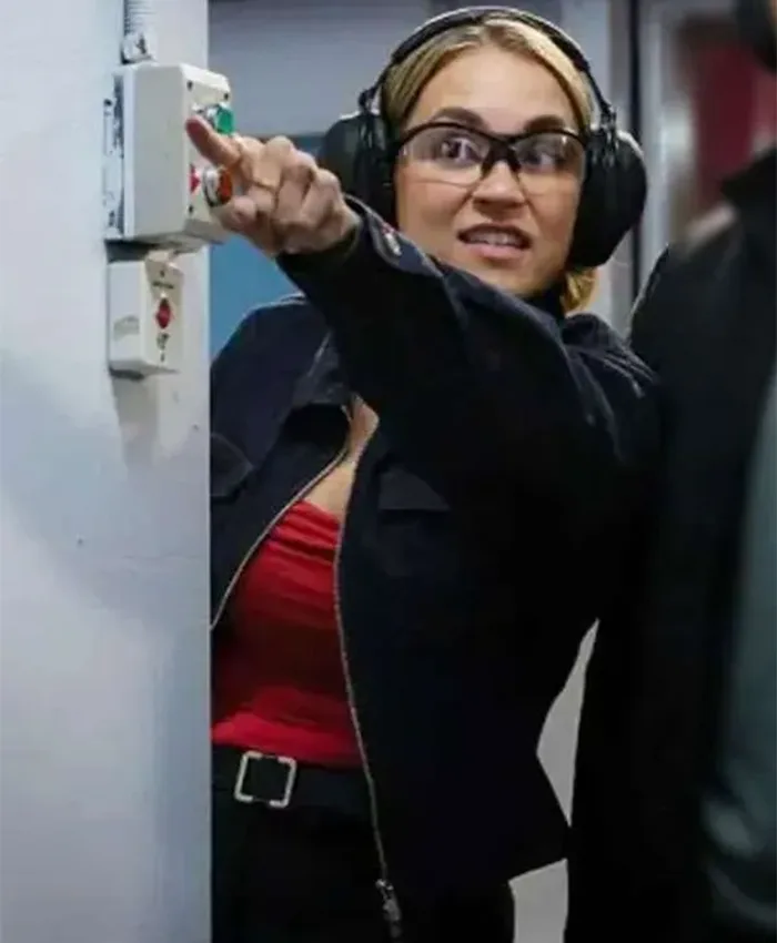 Tuuli Narkle NCIS Sydney S03 Black Jacket For Sale