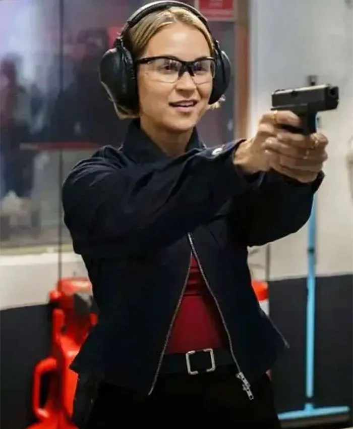 Tuuli Narkle NCIS Sydney S03 Black Jacket