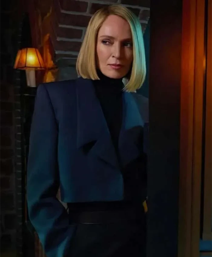 Uma Thurman Dexter Resurrection S01 Cropped Blazer