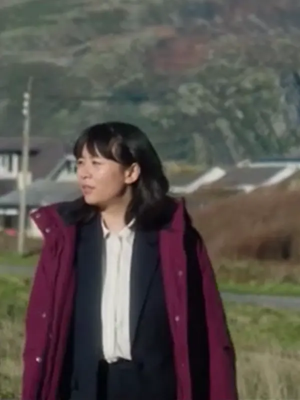 Under Salt Marsh Jess Deng Maroon Coat