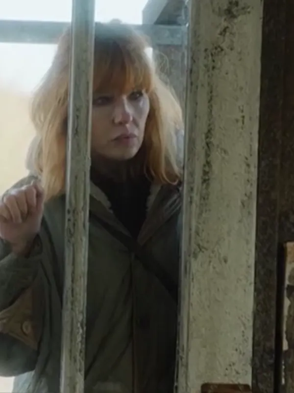 Under Salt Marsh TV Series Kelly Reilly Green Hooded Jacket