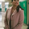 Vanessa Jackson Mistletoe Murders S02 Pink Coat