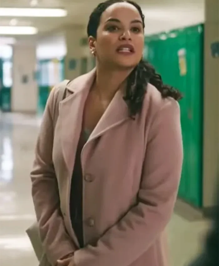 Vanessa Jackson Mistletoe Murders S02 Pink Coat