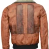 Video Game Star Wars Jedi Last Survivor Cal Kestis Brown Distressed Cropped Leather Jacket
