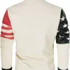 Vintage American Flag Leather Jacket For Sale