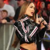 WWE Nikki Bella Black Leather Jacket For Sale
