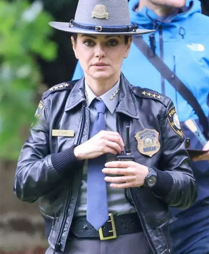 Wake Up Dead Man Mila Kunis Leather Bomber Jacket