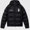 Winter Olympics 2026 Team Italy EA7 Black Puffer Jacket