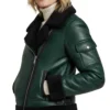 Womens Shearling Leather Jacket For Sale